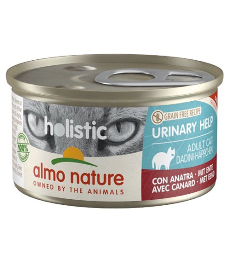 ALMO NATURE GATTO HOLISTIC GRAIN FREE URINARY ADULT ANATRA 85GR (lattina)