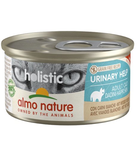 ALMO NATURE GATTO HOLISTIC GRAIN FREE URINARY ADULT CARNI BIANCHE 85GR (lattina)
