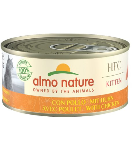 ALMO NATURE GATTO HFC KITTEN POLLO 150GR (lattina)
