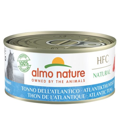 ALMO NATURE GATTO HFC NATURAL TONNO DELL'ATLANTICO 150GR (lattina)