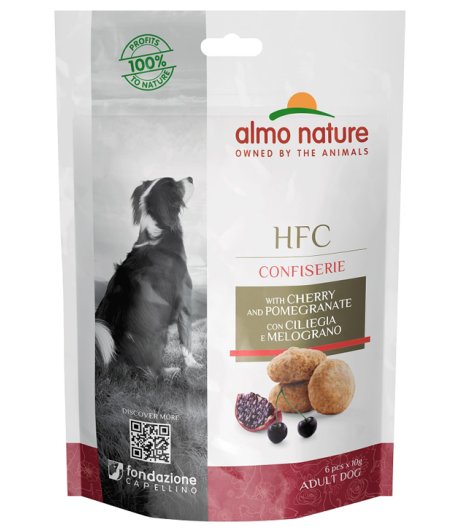 ALMO NATURE CANE SNACK HFC CONFISERIE ADULT CILIEGIA MELOGRANO 60GR
