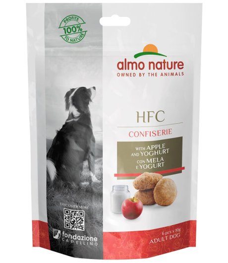 ALMO NATURE CANE SNACK HFC CONFISERIE ADULT MELA YOGURT 60GR