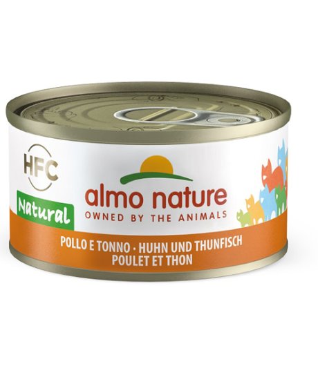 ALMO NATURE GATTO HFC NATURAL POLLO TONNO 70GR (lattina)