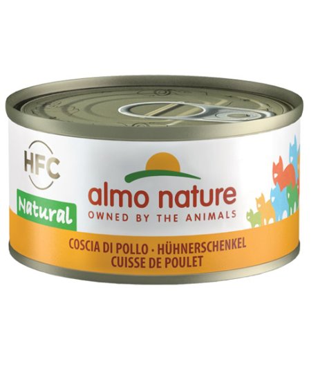 ALMO NATURE GATTO HFC NATURAL COSCIA DI POLLO 70GR (lattina)