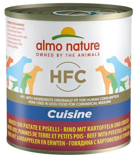 ALMO NATURE CANE HFC CUISINE MANZO PATATE PISELLI 280GR (lattina)