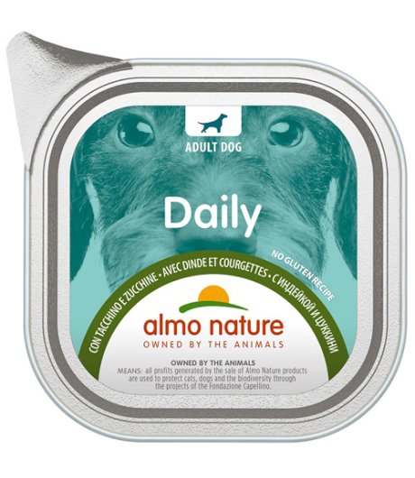 ALMO NATURE CANE DAILY ADULT TACCHINO ZUCCHINE 100GR (vaschetta)