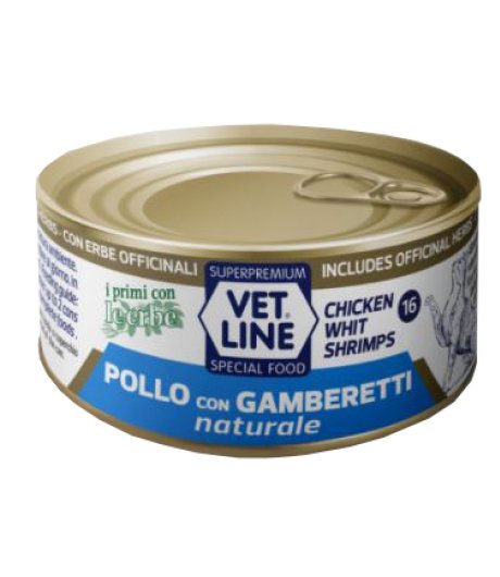 OLISTIKA VET LINE GATTO POLLO GAMBERETTI 70GR (lattina)