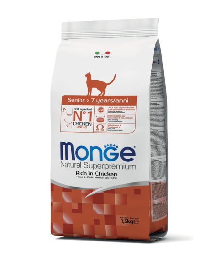 MONGE GATTO SENIOR POLLO 1,5KG