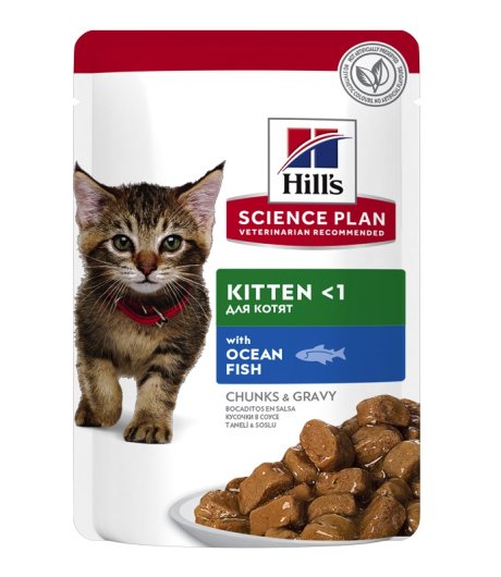 HILL'S GATTO SCIENCE GRAVY (IN SALSA) KITTEN PESCE OCEANICO 85GR (bustina)