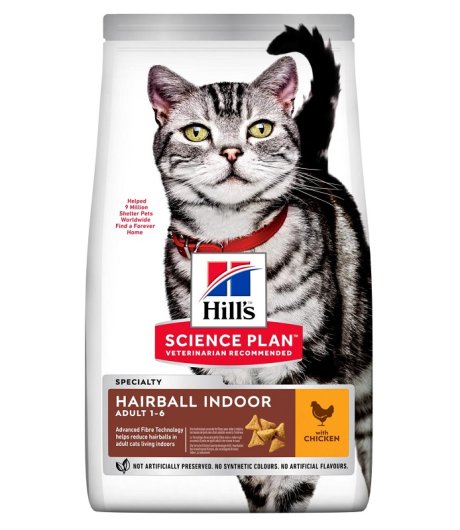 HILL'S GATTO SCIENCE SPECIALITY HAIRBALL INDOOR ADULT 300GR