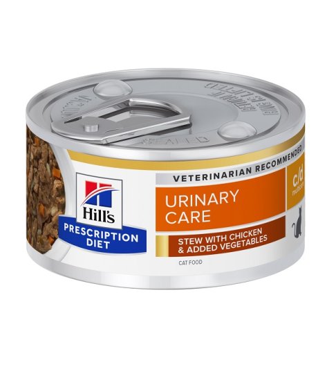 HILL'S GATTO DIET C/D URINARY CARE MULTICARE POLLO VERDURE 82GR (lattina)