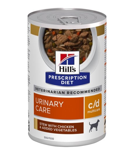 HILL'S CANE DIET C/D URINARY CARE MULTICARE STEW POLLO VERDURE 354GR (lattina)