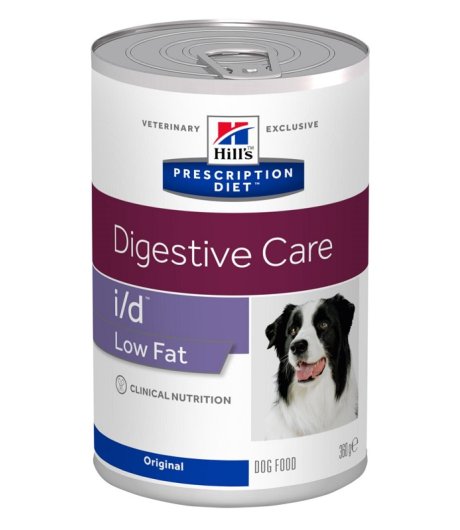 HILL'S CANE DIET I/D DIGESTIVE CARE LOW FAT ORIGINAL 360GR (lattina)