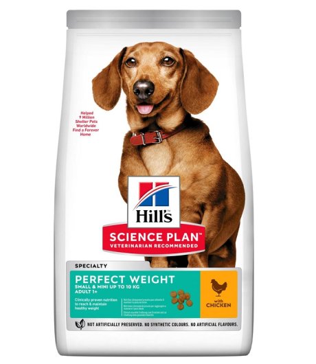 HILL'S CANE SCIENCE SPECIALITY PERFECT WEIGHT SMALL/MINI ADULT POLLO 1,5KG