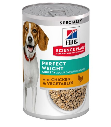 HILL'S CANE SCIENCE PERFECT WEIGHT ADULT POLLO VERDURE 363GR (lattina) HILL'S CANE SCIENCE PERFECT WEIGHT ADULT POLLO VERDURE 363GR (lattina)