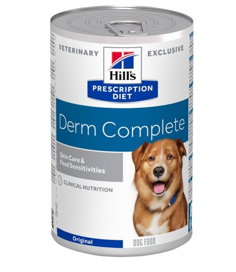 HILL'S CANE DIET DERM COMPLETE SKIN CARE FOOD SENSITIVITIES ORIGINAL 370GR (lattina)