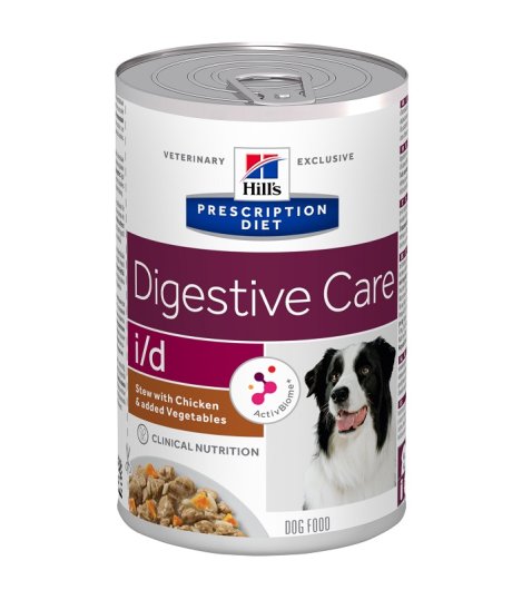 HILL'S CANE DIET I/D DIGESTIVE CARE POLLO VERDURE 354GR (lattina)