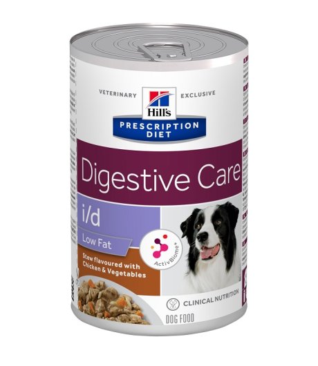 HILL'S CANE DIET I/D DIGESTIVE CARE LOW FAT BIOME POLLO VERDURE 354GR (lattina)