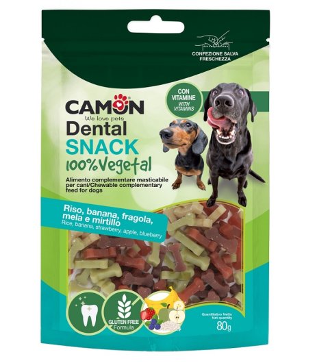 CAMON CANE SNACK DENTAL FRUTTA RISO 80GR