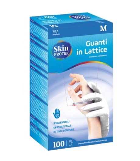 Skin Protek Guanto Latt Mon M