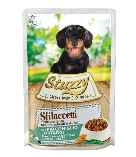 STUZZY CANE SFILACCETTI CONIGLIO ORTAGGI 100GR (bustina)
