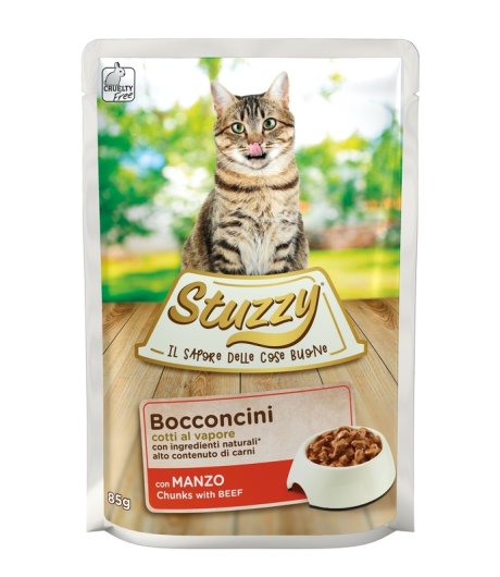 STUZZY GATTO BOCCONCINI MANZO 85GR (bustina)