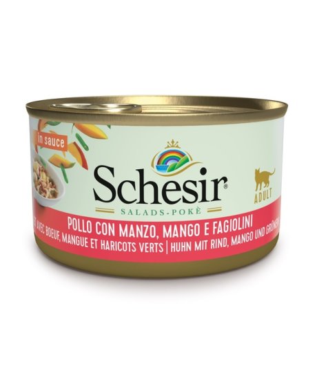 SCHESIR GATTO SALSA POLLO MANZO MANGO E FAGIOLINI 85GR (lattina)