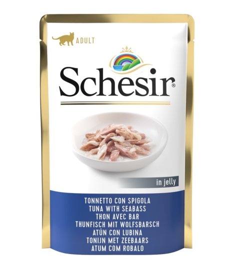 SCHESIR GATTO JELLY ADULT TONNETTO SPIGOLA 85GR (bustina)