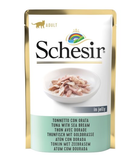 SCHESIR GATTO JELLY ADULT TONNETTO ORATA 85GR (bustina)