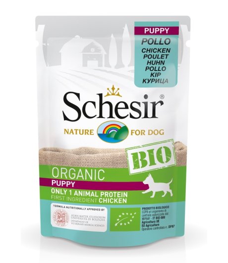 SCHESIR BIO CANE PUPPY POLLO 85GR (bustina)