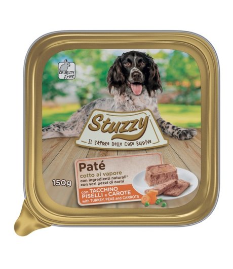 STUZZY CANE PATE' TACCHINO PISELLI CAROTE 150GR (vaschetta)