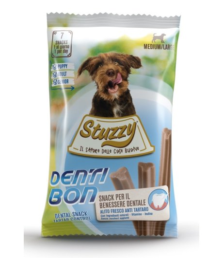 STUZZY CANE SNACK DENTIBON MEDIUM 7PZ 210GR
