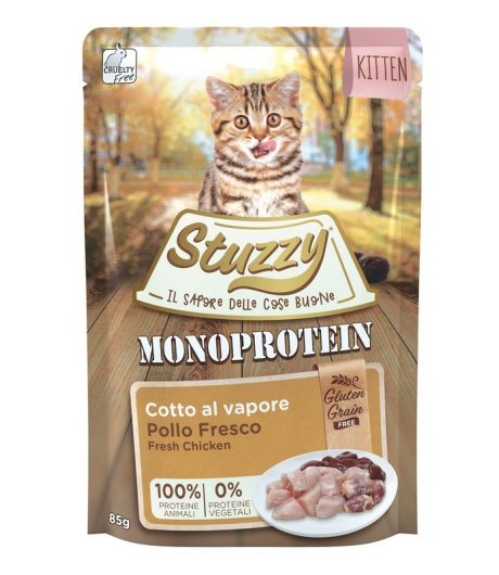 STUZZY GATTO MONOPROTEICO KITTEN POLLO 85GR (bustina)