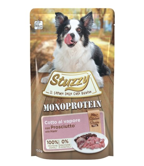 STUZZY CANE MONOPROTEICO PROSCIUTTO 150GR (bustina) STUZZY CANE MONOPROTEICO PROSCIUTTO 150GR (bustina)