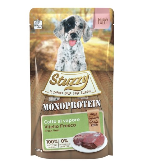 STUZZY CANE MONOPROTEICO PUPPY VITELLO 150GR (bustina) STUZZY CANE MONOPROTEICO PUPPY VITELLO 150GR (bustina)