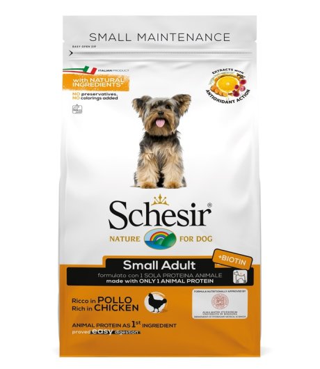 SCHESIR CANE MANTENIMENTO SMALL ADULT POLLO 800GR SCHESIR CANE MANTENIMENTO SMALL ADULT POLLO 800GR