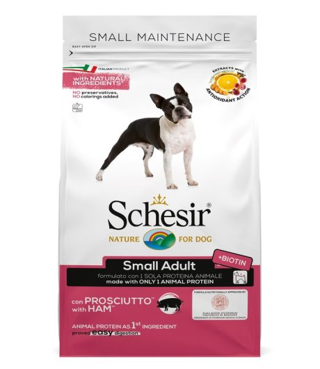 SCHESIR CANE MANTENIMENTO SMALL ADULT PROSCIUTTO 800GR SCHESIR CANE MANTENIMENTO SMALL ADULT PROSCIUTTO 800GR