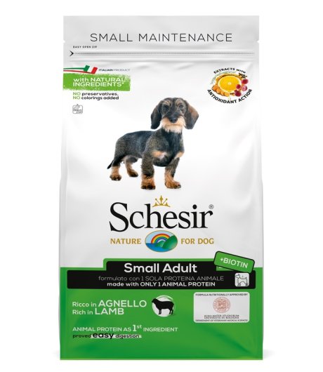 SCHESIR CANE MANTENIMENTO SMALL ADULT AGNELLO 800GR SCHESIR CANE MANTENIMENTO SMALL ADULT AGNELLO 800GR