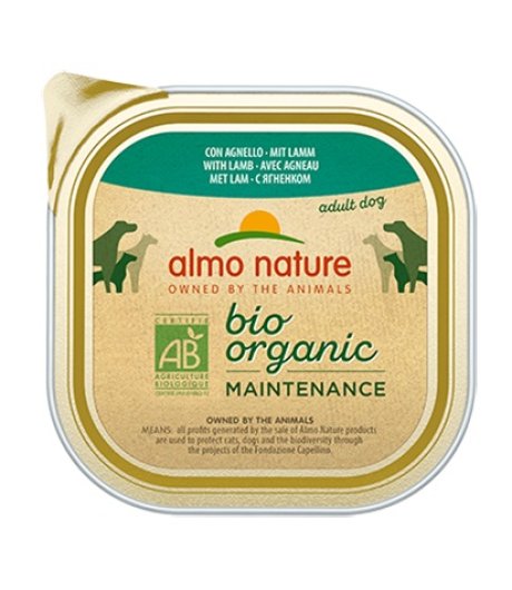 ALMO NATURE CANE BIO ORGANIC MAINTENANCE ADULT AGNELLO 300GR (vaschetta)