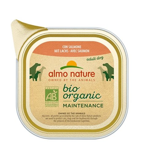 ALMO NATURE CANE BIO ORGANIC MAINTENANCE ADULT SALMONE 100GR (vaschetta)