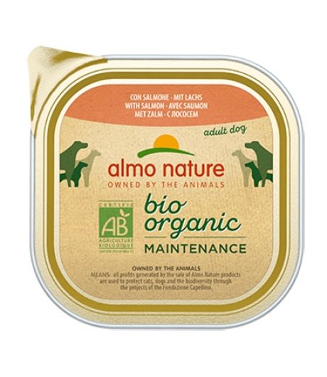 ALMO NATURE CANE BIO ORGANIC MAINTENANCE ADULT SALMONE 300GR (vaschetta)
