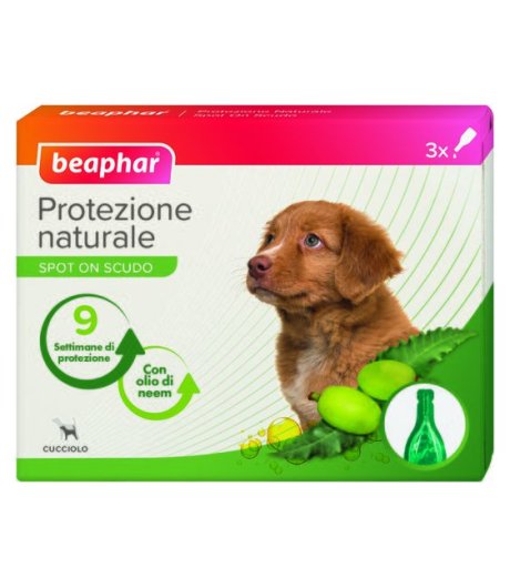 PROTEZIONE NATURALE CANE/CUCCIOLO SPOT-ON 3PIP. 1ML - BEAPHAR PROTEZIONE NATURALE CANE/CUCCIOLO SPOT-ON 3PIP. 1ML - BEAPHAR