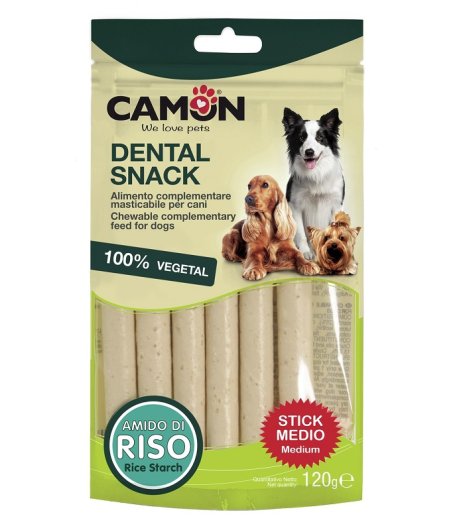 CAMON CANE SNACK BAU VEG STICK MEDIUM AMIDO DI RISO 6PZ 120GR