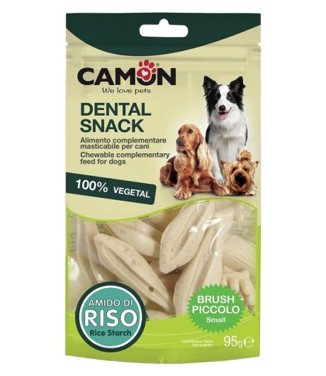 CAMON CANE SNACK BAU VEG BRUSH SMALL AMIDO DI RISO 10PZ 95GR