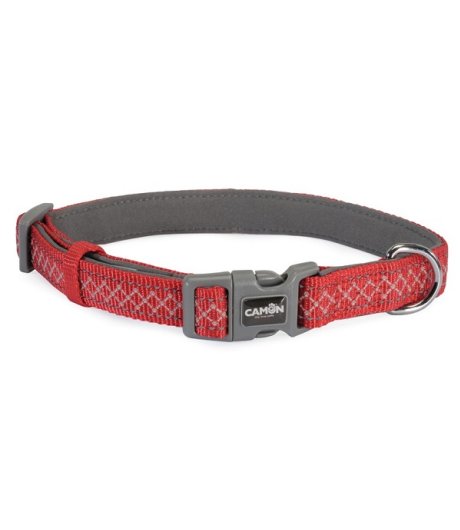 CAMON COLLARE CUBIC NYLON REGOLABILE ROSSO (S) 1,5x42CM
