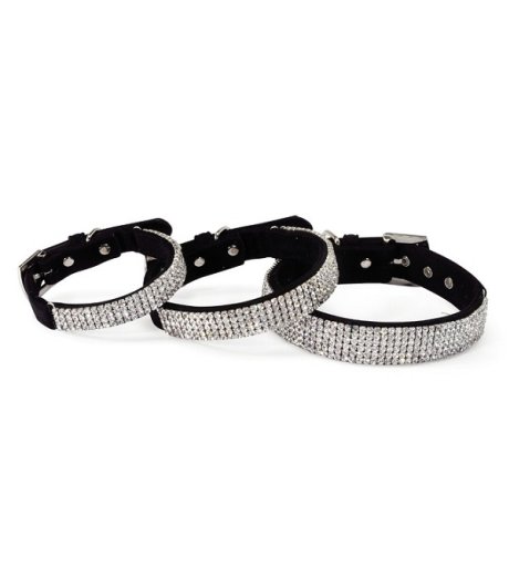 CAMON COLLARE VELLUTO STRASS 2x46CM