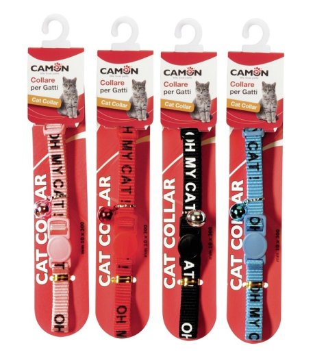 CAMON COLLARE NYLON SCRITTA CAMPANELLO 1x30CM CAMON COLLARE NYLON SCRITTA CAMPANELLO 1x30CM