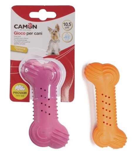 CAMON GIOCO OSSO COLORATO GOMMA 14CM CAD.