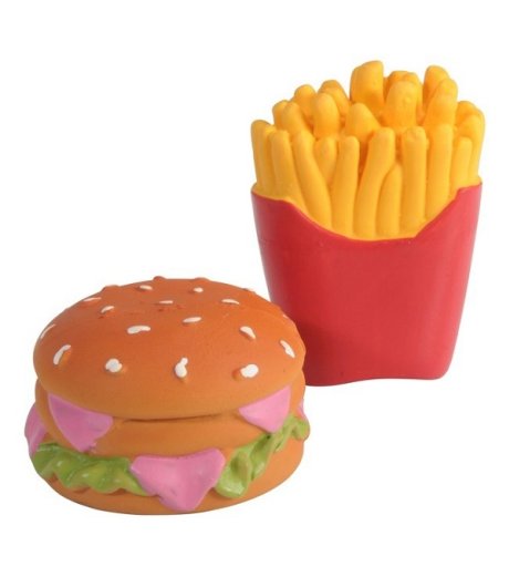 CAMON GIOCO BURGER/CHIPS LATEX SONORO 6CM CAD.