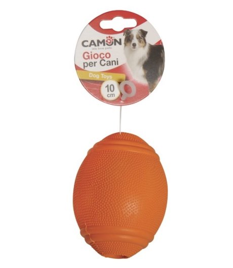 CAMON GIOCO PALLA GOMMA RUGBY COLORI ASSORTITI 10CM CAD.